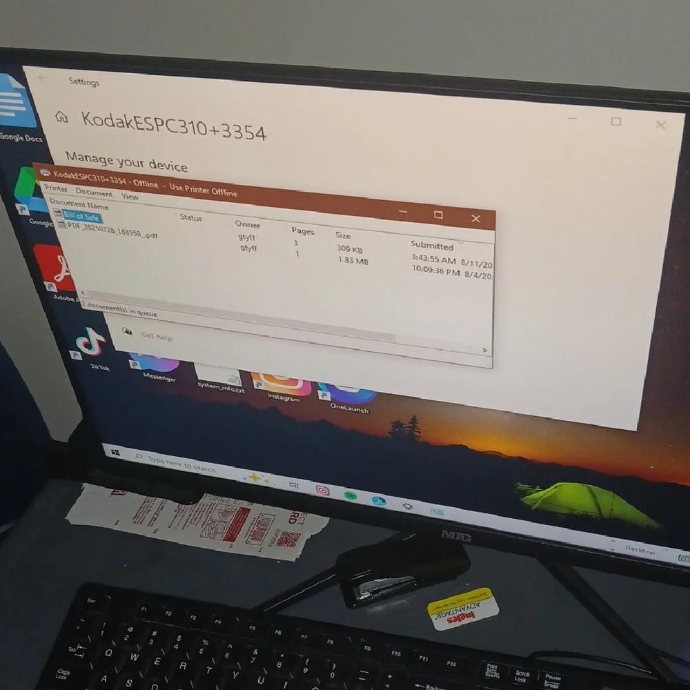 Dell Monitor with Black and Gray Design